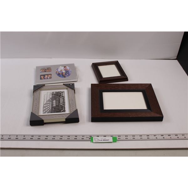 (4) Small Picture Frames (Largest is 8.5"x10.5" O.D for 5x7 picture)