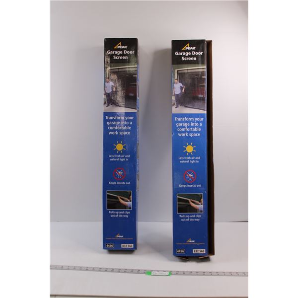 (2) Peak Garage Door Screens ( 9'W x 7'H Each )