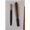 Image 2 : (9 pcs) Wood Files/Chisels w/Leather Pouch