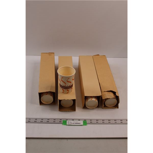 (4) Boxes Disposable Paper Cups