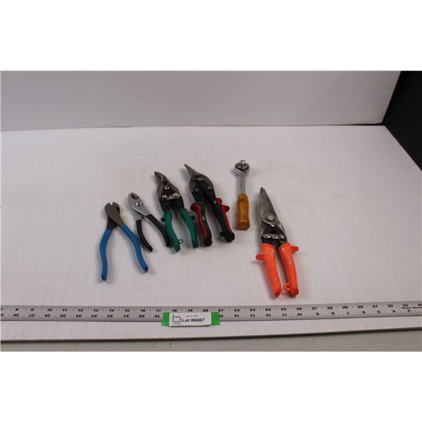 Shop Tools - Pliers, Channel Lock Side Cutters, Tin Snips, Shears, 3/8" Drive Socket