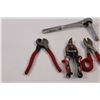 Image 2 : Shop Tools - Pliers, Ratchets w/ Extension, Side Cutters, Cable Cutters