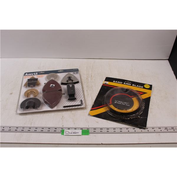 (50 pc) Oscillating Tool Accessory Kit & 3/8" x 92.5" Band Saw Blade