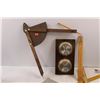 Image 2 : Various Items - Humidity/Temperature Gauges, Large Wooden Compass. Staedtler Mars Products (Geometry