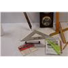 Image 3 : Various Items - Humidity/Temperature Gauges, Large Wooden Compass. Staedtler Mars Products (Geometry