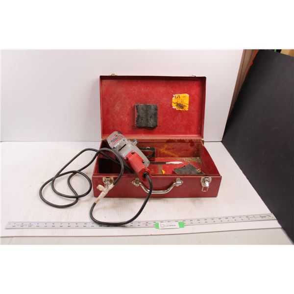 Milwaukee "Hole Hawg" 1/2" Drill w/Steel Case (working)