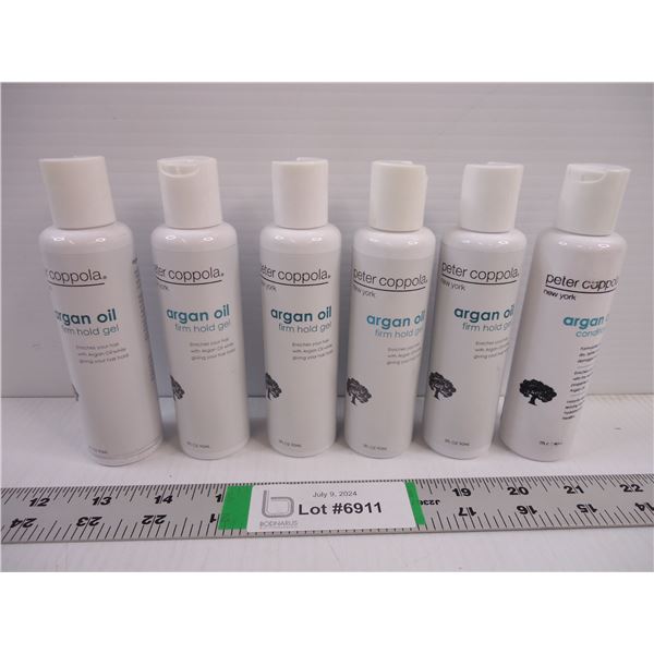 (6) 3 oz. bottles of Argan Oil-firm hold gel