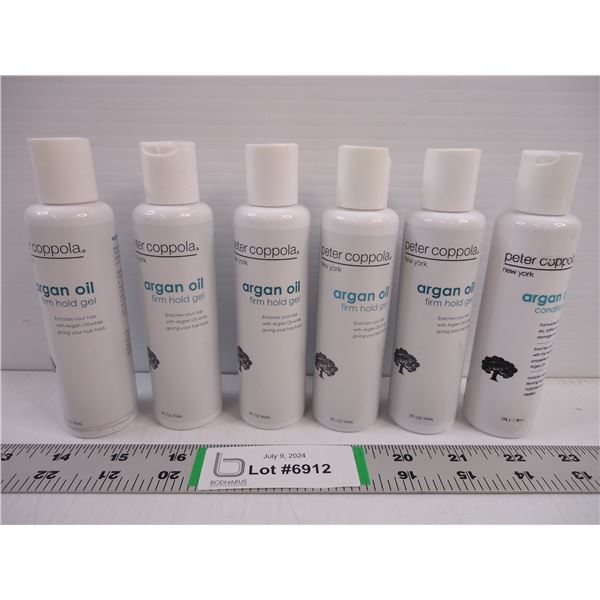 (6) 3 oz. bottles of Argan Oil-firm hold gel