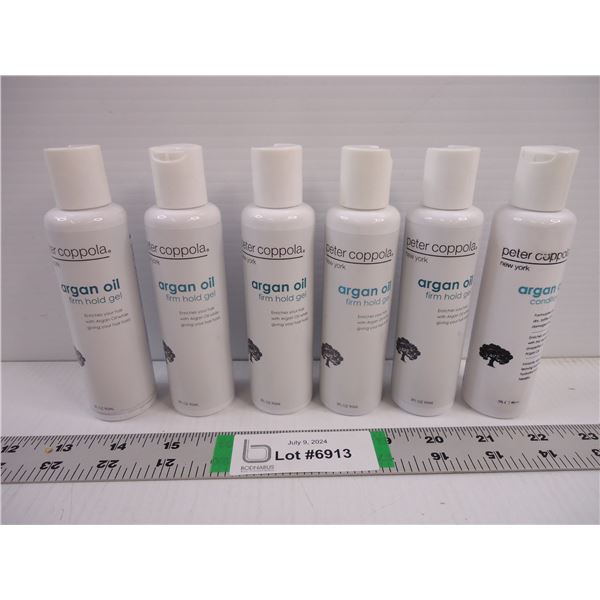 (6) 3 oz. bottles of Argan Oil-firm hold gel