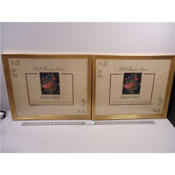 (2) Wall Frames-16x20-one has cracked glass