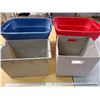 *(4) Assorted Totes-Various Sizes, no lids