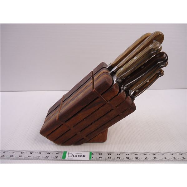 JA Henckels Knives in Block