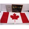 6951  Saskatoon Framed Picture (11x14),Small Canada Flag and Song Book