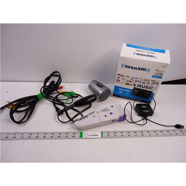 Sirius XM,Hair Dryer, HDMI, Input/Output Chords and Portable Sewing Machine