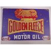 Image 3 : (2) Metal Fantasy Signs-Gulf and Golden Fleece Oil