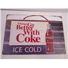 Image 3 : (2) Fantasy Metal Signs- Coca Cola