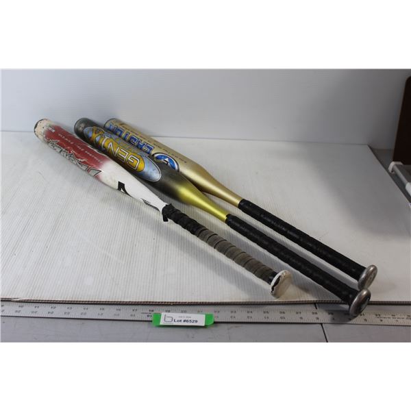 (3) Baseball Bats - 21oz, 18oz, 12oz