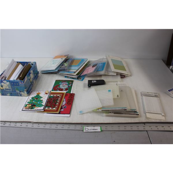 Assorted Christmas Card & Card Making Items