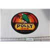 Image 1 : Polly Gas Tin Sign - 12" Diameter
