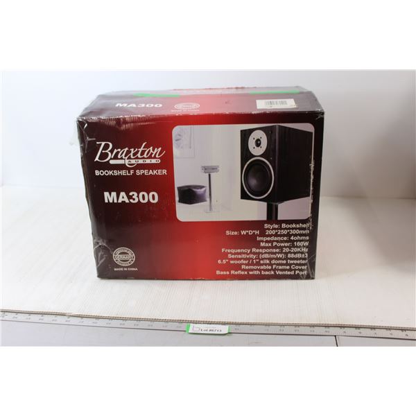 Braxton Audio Bookshelf Speaker - NIB