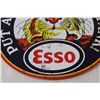 Image 2 : Esso Tin Sign - 12" Diameter