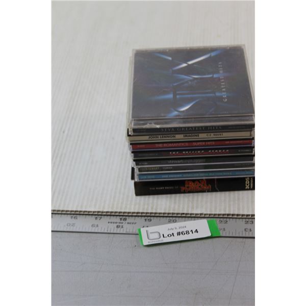 (8) CD's - Iron Maiden, John Lennon