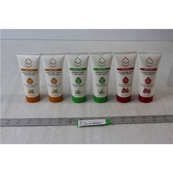 (6) Bottles of Dead Sea Hand & Nail Cream