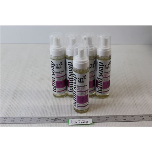 (5) Bottles of Flower Field Hand Soap