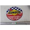 Image 1 : Sunoco Race Fuels Tin Sign - 12" Diameter