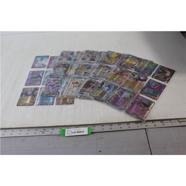 (5) Sheets of Pokemon Cards - Not Authenticated