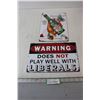 Image 1 : (2) Tin Signs - 8" x 12"