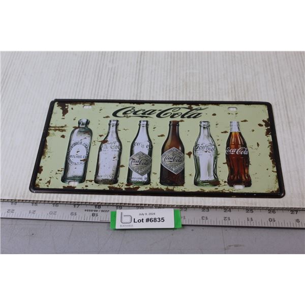 Coca-Cola Tin Sign - 6 1/4" x 12"