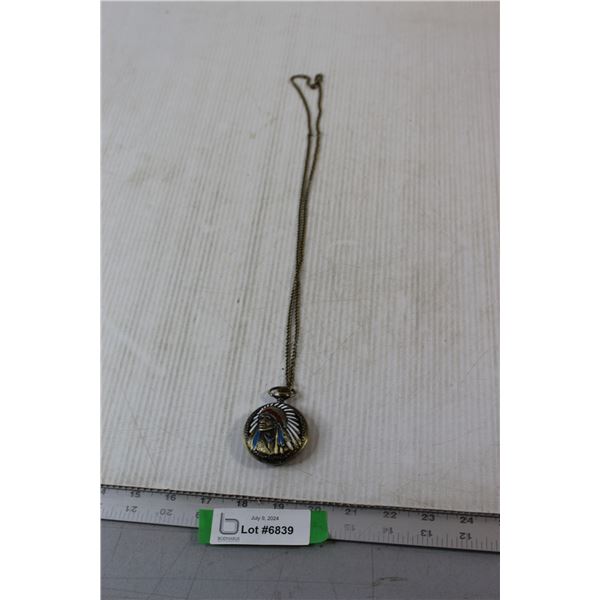 Indian Chief Pocket Watch