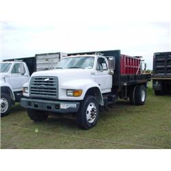 1999 FORD F800 FLATBED DUMP