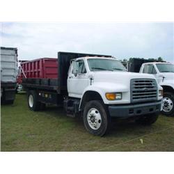1999 FORD F800 FLATBED DUMP