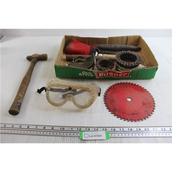 Assorted Tools with Goggles