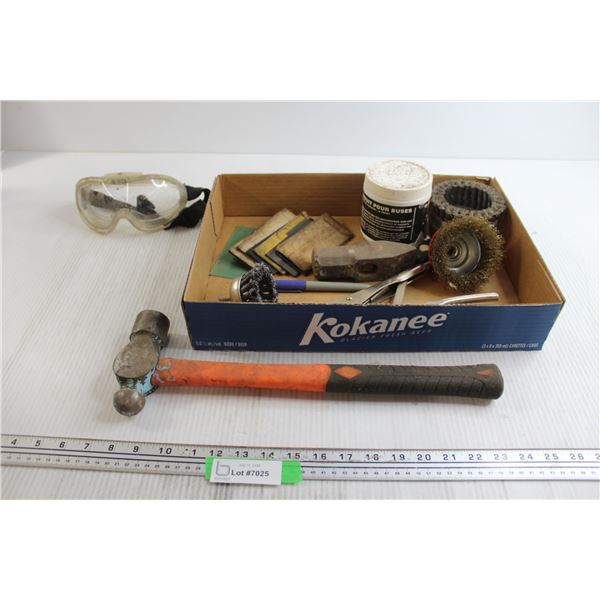 Assorted Tools with Goggles