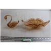 Image 1 : Vintage Alta Glass Matching Swan and Dish
