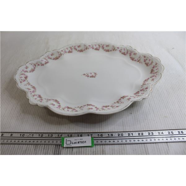 M.Z. Austria Bridal Rose Platter