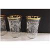 Image 2 : Vintage Bartlett Collins Grapevine Frosted (2) Water Pitchers and (10) Various Glasses