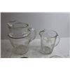 Image 5 : Vintage Bartlett Collins Grapevine Frosted (2) Water Pitchers and (10) Various Glasses