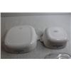 Image 5 : (2) Corningware Cornflower Casserole Dishes, (1) Pyrex Lid