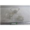 Image 1 : (2) Scalloped Glass Bowls - Chip, Glass Juicer