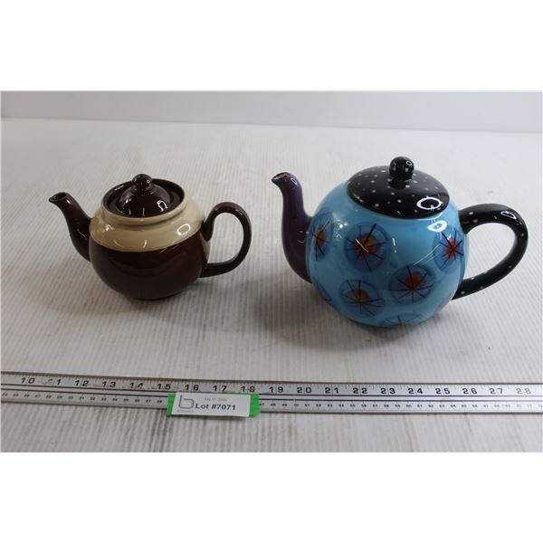 Alexis Ink Teapot, Alb Brown Betty Teapot