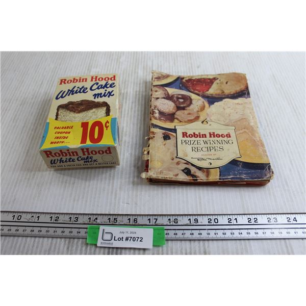 Vintage Robin Hood White Cake Mix and Prize Winning Recipes Cookbook
