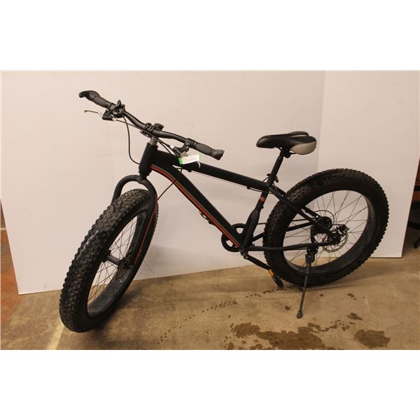 *Matte Black Fat Tire Bike