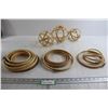 Image 1 : Assorted Wooden Embroidery Hoops and  Décor Spheres