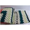 Image 5 : (2) Crochet Blankets - 33" x 36", 34" x 34"
