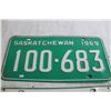 Image 2 : 1968 and 1969 Saskatchewan License Plates