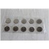 Image 4 : (10) Canadian 50 Cent Coins